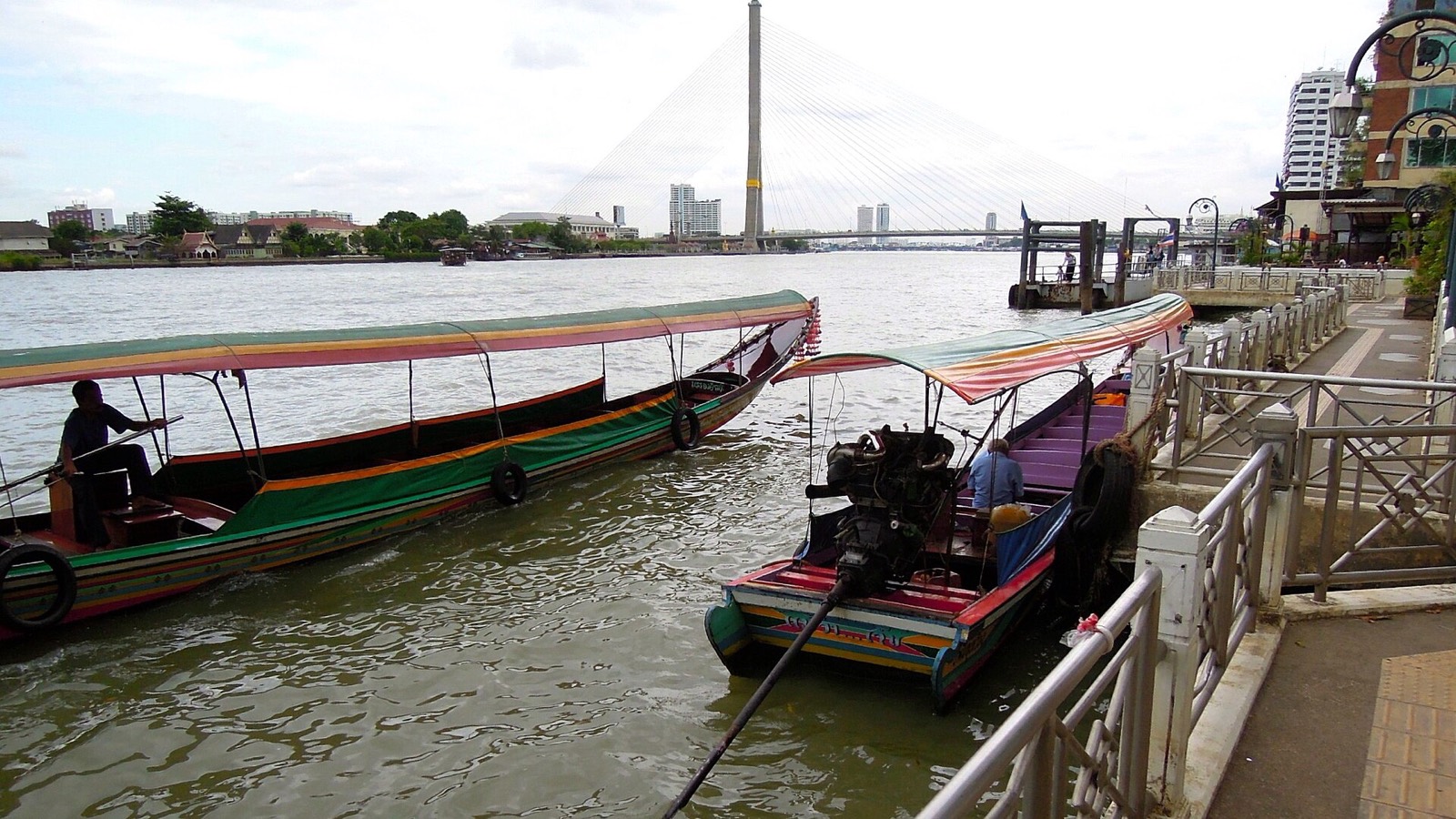 Longtail boat on a Bangkok canal
