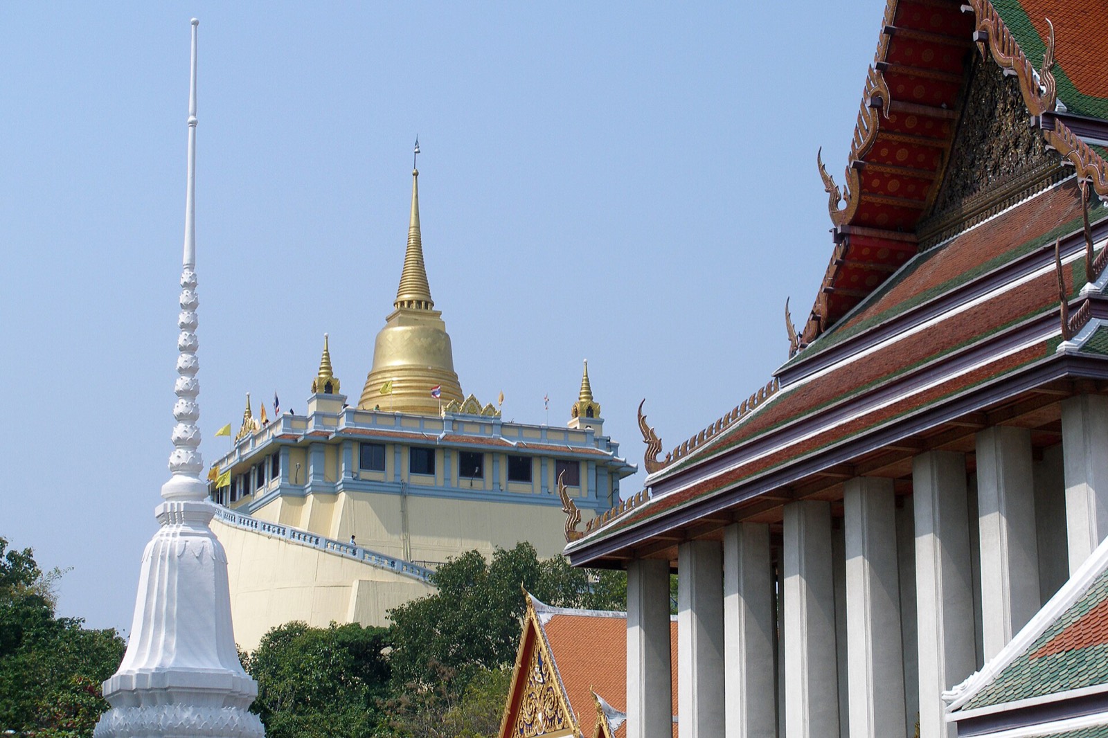 The golden chedi of Wat Saket on the Golden Mount, Bangkok
